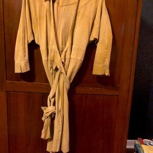 DVF Classic Suede Wrap Dress